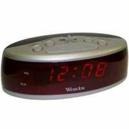 WESTCLOX Clo Led Alarm Black Case Red Readout WE455588